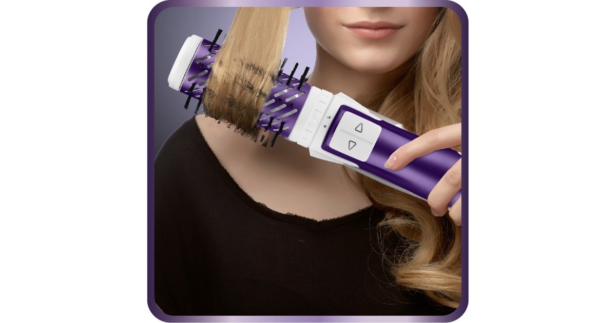 Rowenta Brush Activ Volume & Shine CF 9530, Warmluftbürste(weiß/violett)