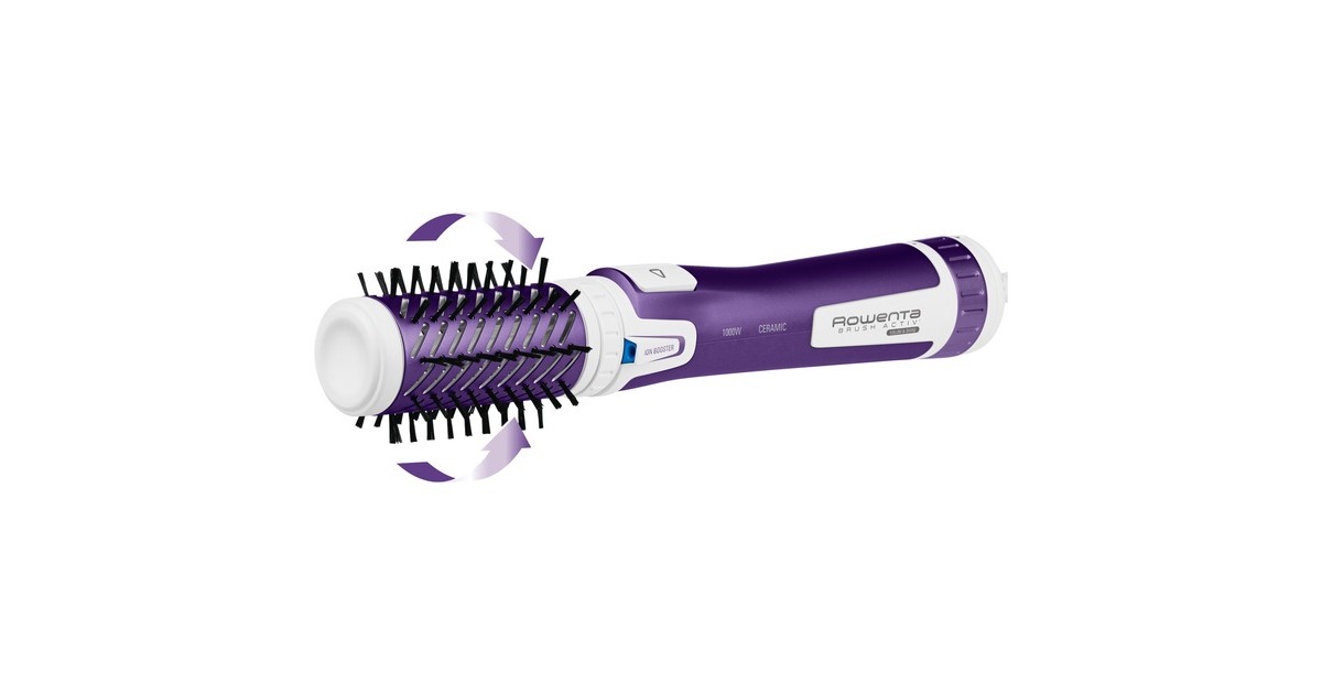 Rowenta Brush Activ Volume & Shine CF 9530, Warmluftbürste(weiß/violett)