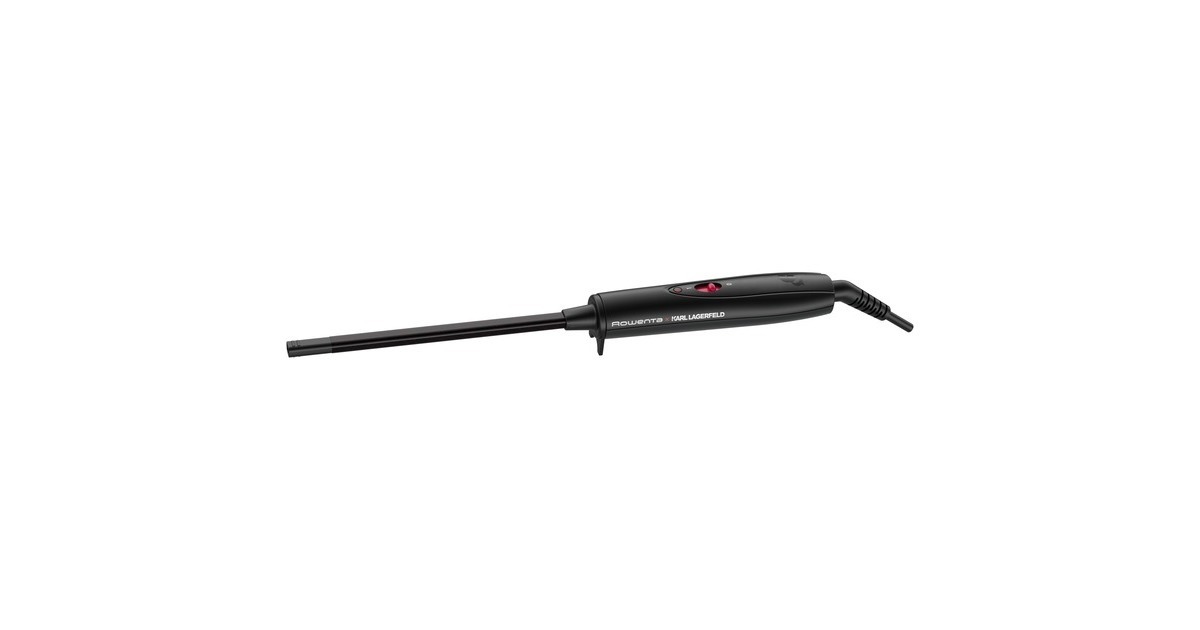 Rowenta KARL LAGERFELD Curls Forever CF311L, Lockenstab(schwarz/rot)