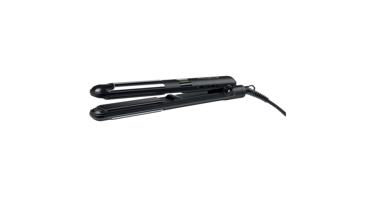 Rowenta Liss & Curl SF 4210, Haarglätter(schwarz/silber)