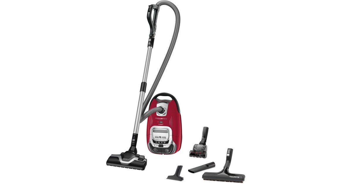 Rowenta Silence Force Allergy+RO7473, Bodenstaubsauger(rot/silber)