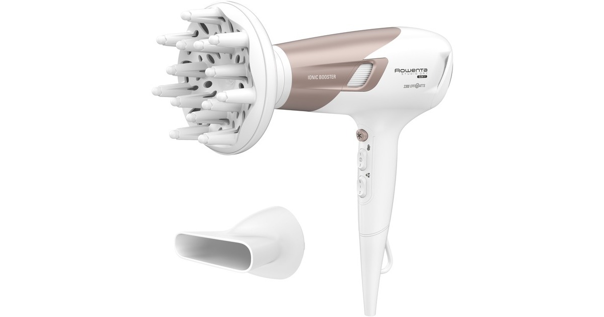Rowenta Studio Dry Glow CV 5830, Haartrockner(schwarz/roségold)