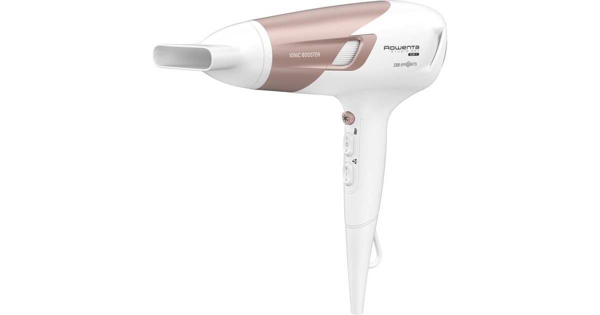 Rowenta Studio Dry Glow CV 5830, Haartrockner(schwarz/roségold)
