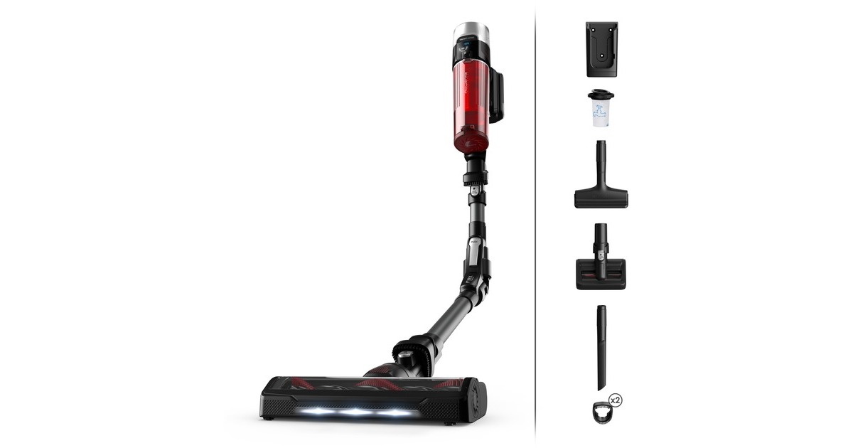 Rowenta X-Force Flex 9.60 Animal RH2078, Stielstaubsauger(schwarz/rot)