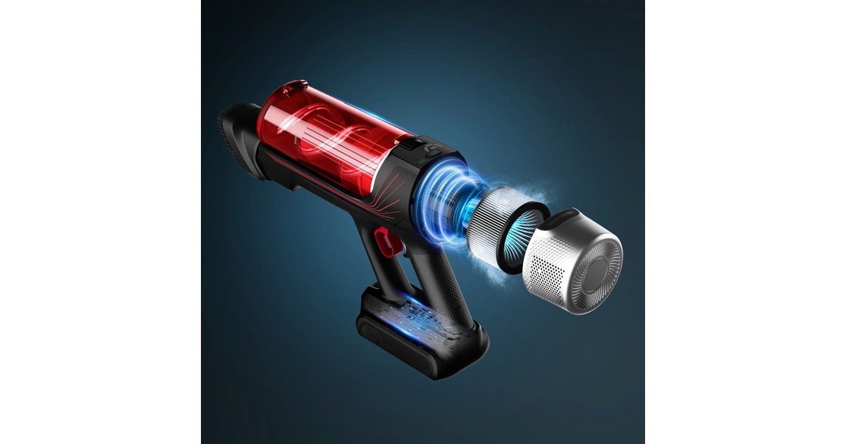 Rowenta X-Force Flex 9.60 Animal RH2078, Stielstaubsauger(schwarz/rot)