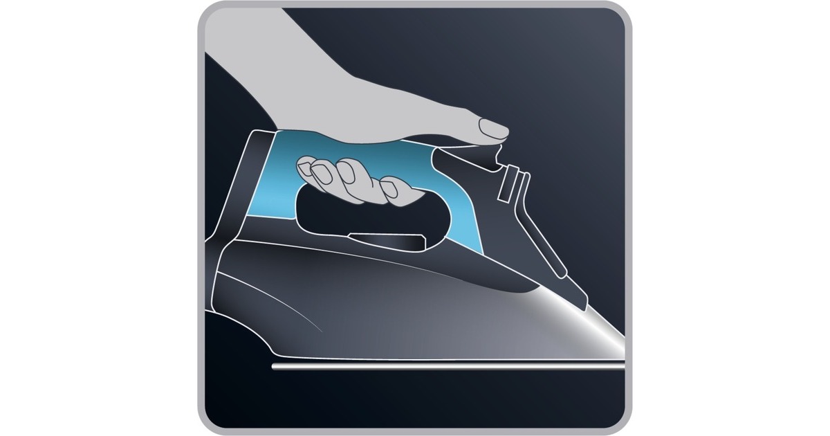 RowentaFocus Excel DW 5210 , Dampfbügeleisen(blau/weiß)