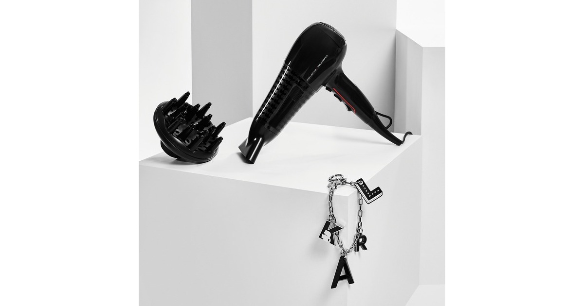 Rowenta x KARL LAGERFELD Powerline CV 591L, Haartrockner(schwarz/rot)