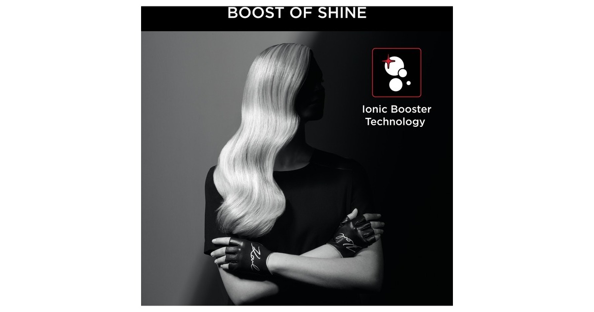 Rowenta x KARL LAGERFELD Powerline CV 591L, Haartrockner(schwarz/rot)