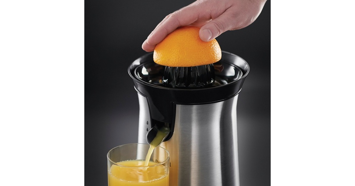 Russell Hobbs Classics Zirtruspresse 22760-56, Zitruspresse(edelstahl (gebürstet)/schwarz, Outlet)