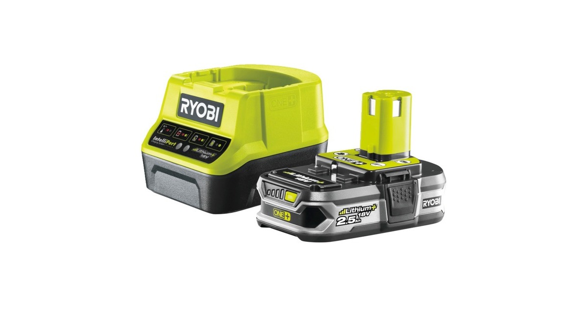Ryobi 18 V Akku-Starterset RC18120-125(grün/schwarz, Ladegerät + Akku)