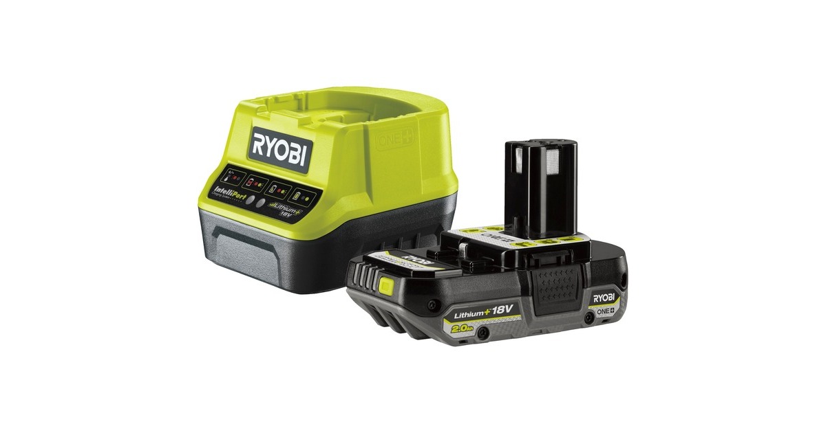 Ryobi 18 V ONE+ HP Akku-Starterset RC18120-120(grün/schwarz, Ladegerät + Akku)