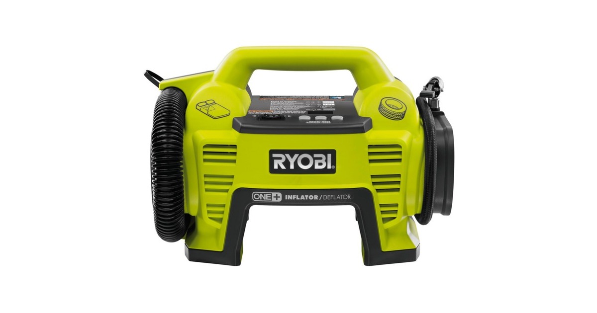 Ryobi Akku-Kompressor R18I-0, 18Volt, Luftpumpe(grün/schwarz, ohne Akku und Ladegerät)