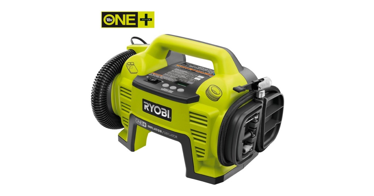 Ryobi Akku-Kompressor R18I-0, 18Volt, Luftpumpe(grün/schwarz, ohne Akku und Ladegerät)