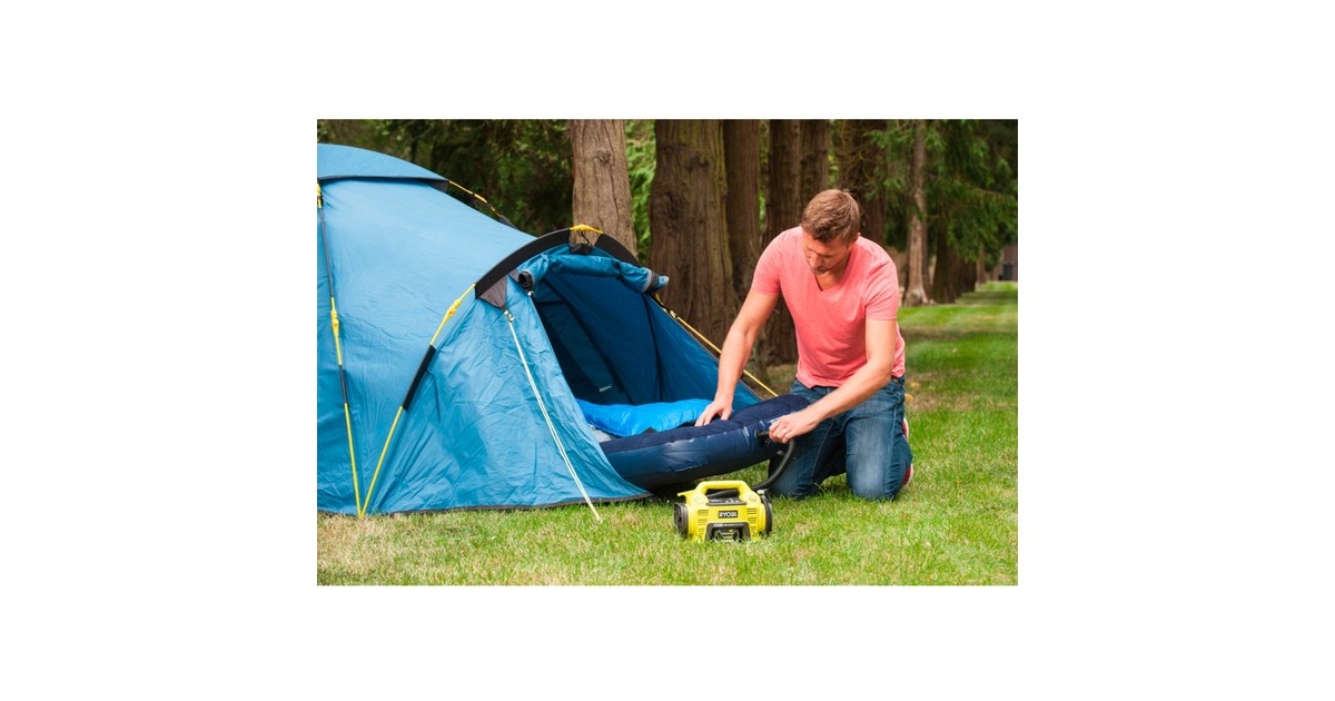 Ryobi Akku-Kompressor R18I-0, 18Volt, Luftpumpe(grün/schwarz, ohne Akku und Ladegerät)