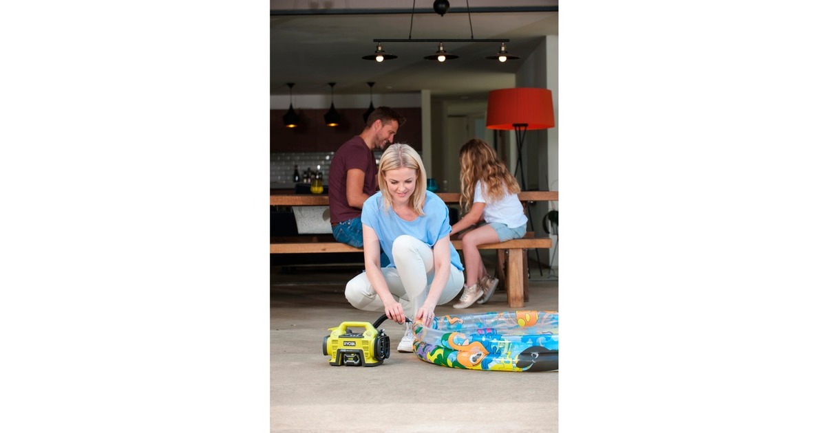 Ryobi Akku-Kompressor R18I-0, 18Volt, Luftpumpe(grün/schwarz, ohne Akku und Ladegerät)