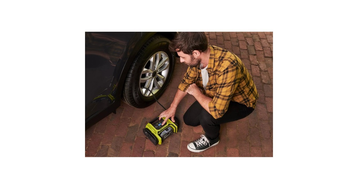 Ryobi Akku-Multikompressor R18MI-0, 18Volt, Luftpumpe(grün/schwarz, ohne Akku und Ladegerät)