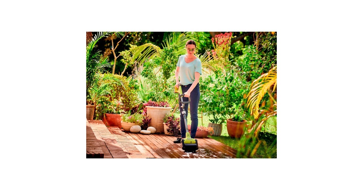 Ryobi Akku-Oberflächenreiniger RY18PCB-0, 18Volt, Hartbodenreiniger(grün/schwarz, ohne Akku und Ladegerät)