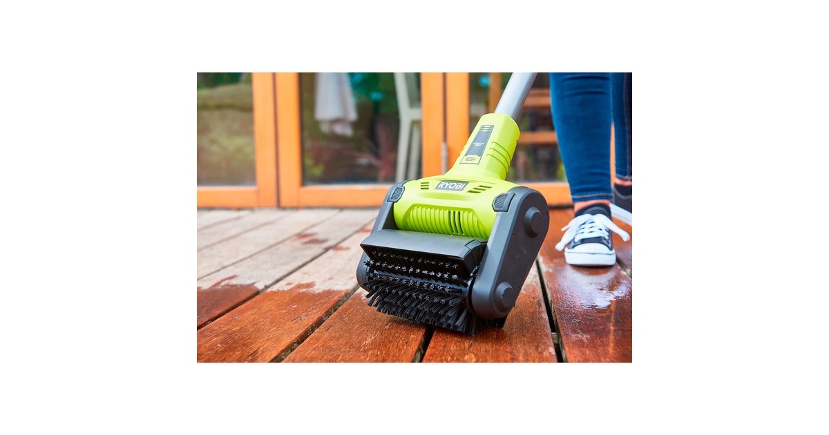 Ryobi Akku-Oberflächenreiniger RY18PCB-0, 18Volt, Hartbodenreiniger(grün/schwarz, ohne Akku und Ladegerät)