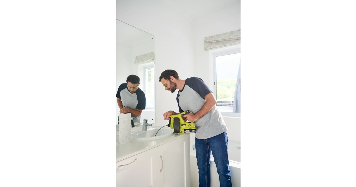 Ryobi Akku-Rohr-Reinigungsgerät R18DA-0, 18Volt(grün/schwarz, ohne Akku und Ladegerät)