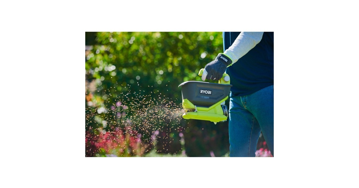 Ryobi Akku-Universal-Streuer OSS1800, 18Volt, Streugerät(grün/schwarz, ohne Akku und Ladegerät)