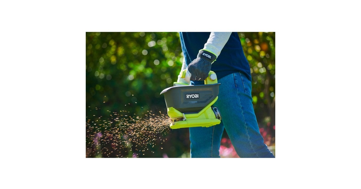 Ryobi Akku-Universal-Streuer OSS1800, 18Volt, Streugerät(grün/schwarz, ohne Akku und Ladegerät)