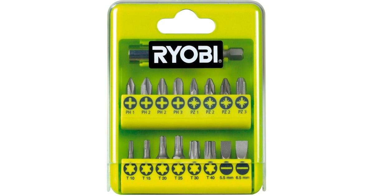 Ryobi Bitset RAK17SD, 17-teilig, Bit-Satz(grün) Ryobi Bitset RAK17SD, 17-teilig, Bit-Satz(grün)