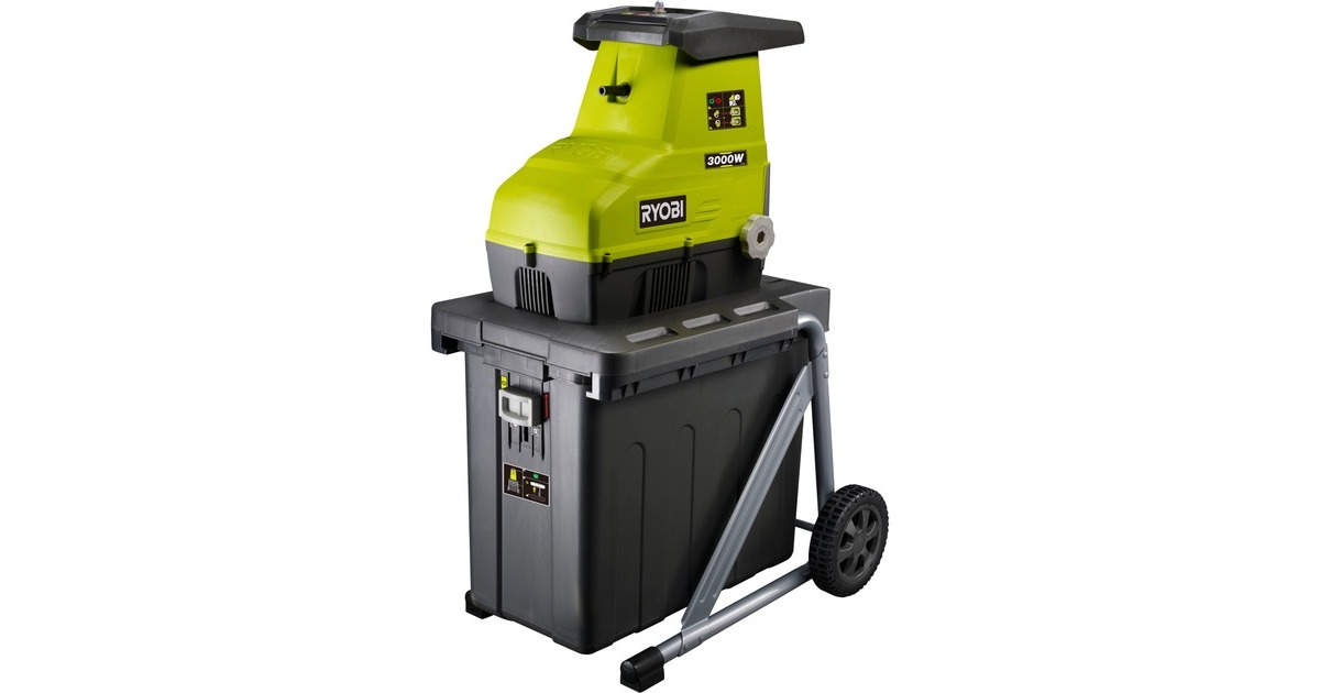 Ryobi Elektro-Leisehäcksler RSH3045U(grün/schwarz, 3.000 Watt)
