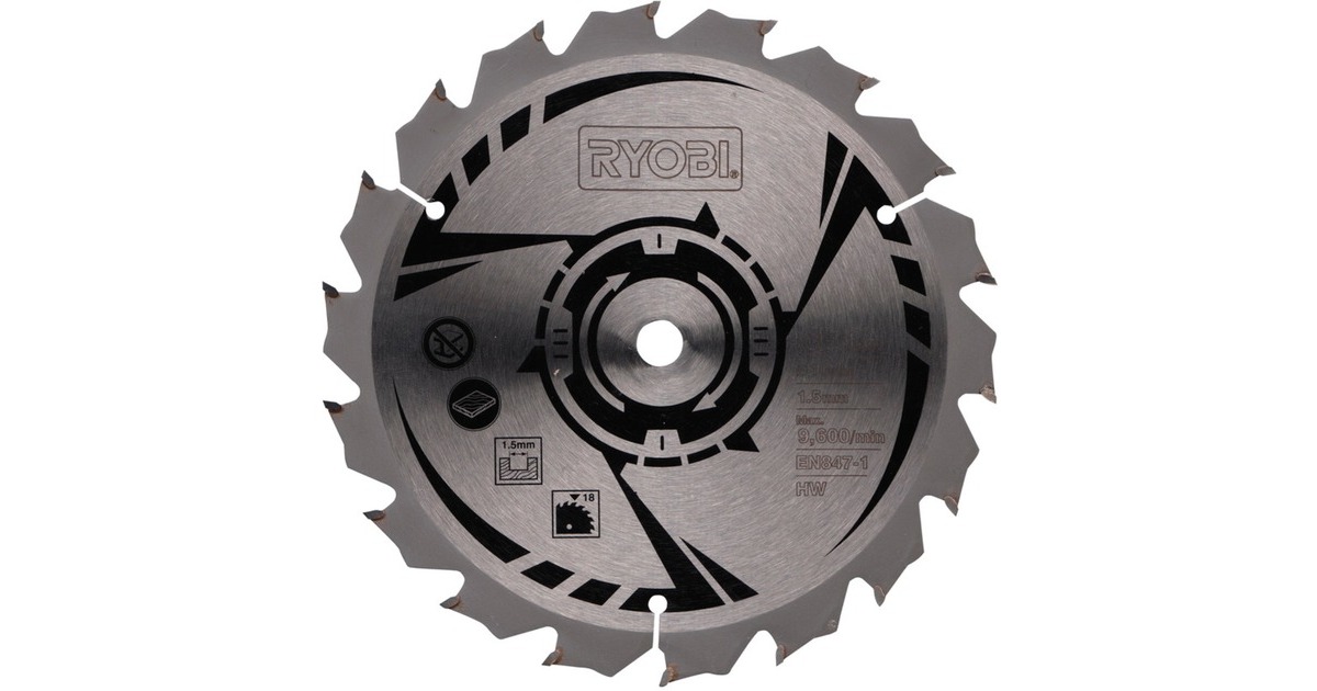 Ryobi HM-Kreissägeblatt CSB150A1, Ø 150mm, 18Z(Bohrung 10mm, für Handkreissägen)
