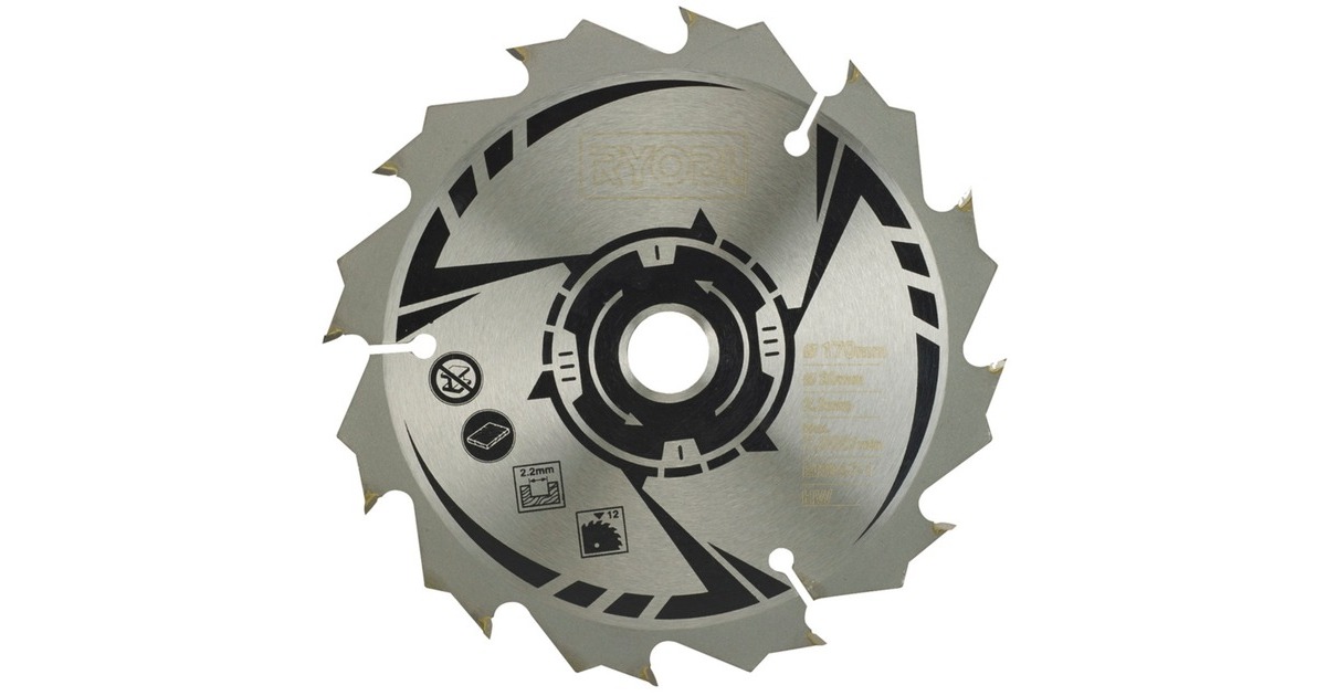 Ryobi HM-Kreissägeblatt CSB170A1, Ø 170mm, 12Z(Bohrung 20mm, für Handkreissägen)