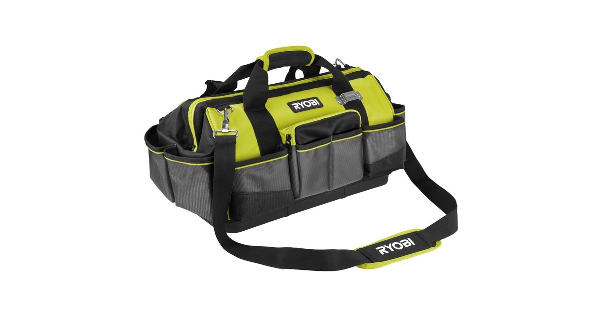 Ryobi Handwerkertasche RSSMTB1, Größe M(grün/schwarz, mit Schultergurt)