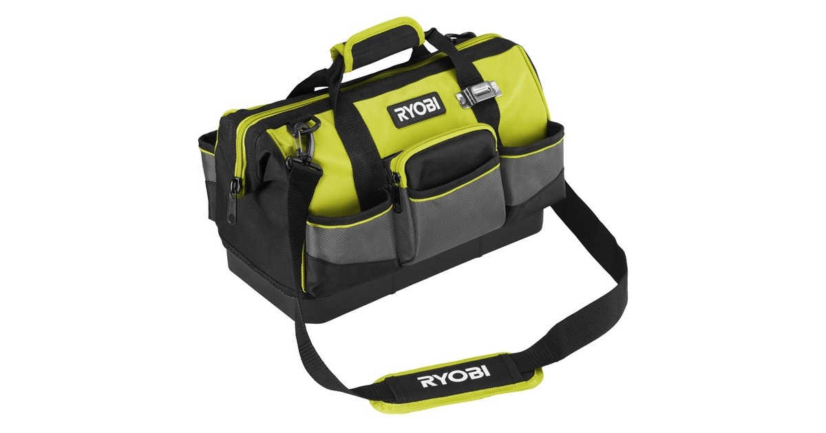 Ryobi Handwerkertasche RSSSTB1, Größe S(grün/schwarz, mit Schultergurt)