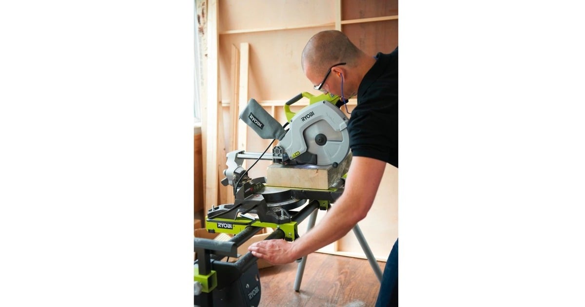 Ryobi Kapp-und Gehrungssäge EMS254L(grün/grau, 2.000 Watt)