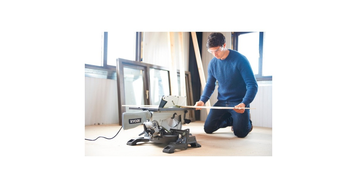 Ryobi Kapp-und Gehrungssäge, Tischkreissäge RTMS1800-G(grün/grau, 1.800 Watt)