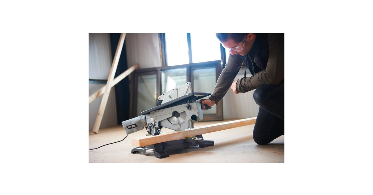 Ryobi Kapp-und Gehrungssäge, Tischkreissäge RTMS1800-G(grün/grau, 1.800 Watt)