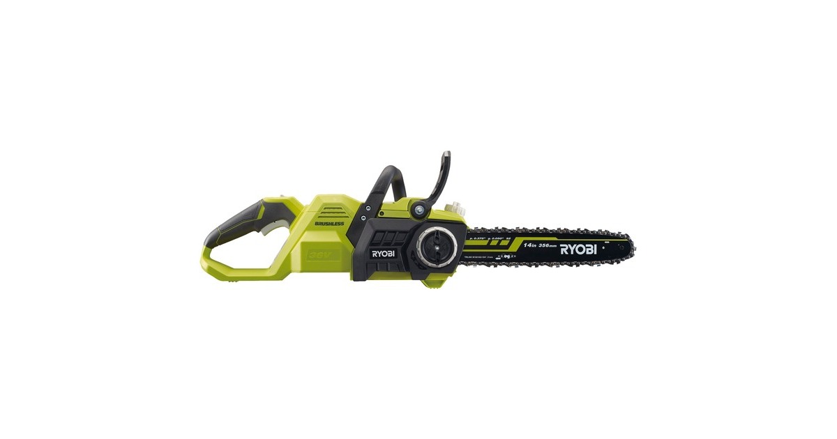 Ryobi MAX POWER Akku-Kettensäge RY36CSX35A-0, 36Volt, Elektro-Kettensäge(grün/schwarz, ohne Akku und Ladegerät)