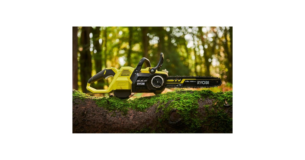 Ryobi MAX POWER Akku-Kettensäge RY36CSX35A-0, 36Volt, Elektro-Kettensäge(grün/schwarz, ohne Akku und Ladegerät)