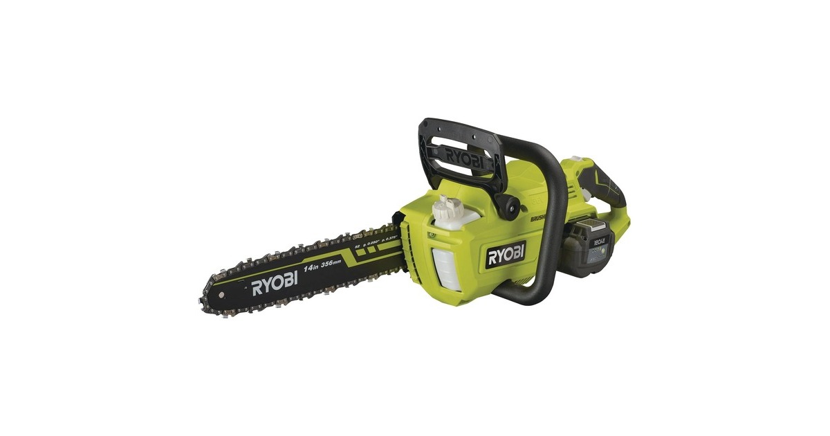 Ryobi MAX POWER Akku-Kettensäge RY36CSX35A-150, 36Volt, Elektro-Kettensäge(grün/schwarz, Li-Ionen Akku 5Ah)