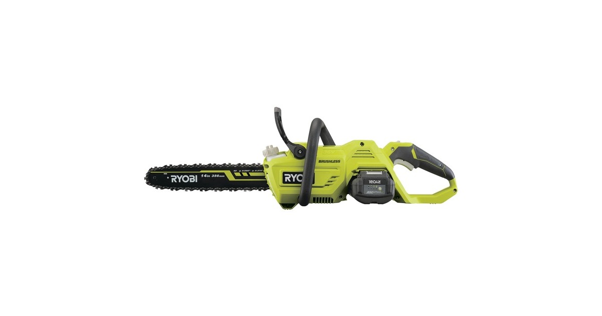 Ryobi MAX POWER Akku-Kettensäge RY36CSX35A-150, 36Volt, Elektro-Kettensäge(grün/schwarz, Li-Ionen Akku 5Ah)