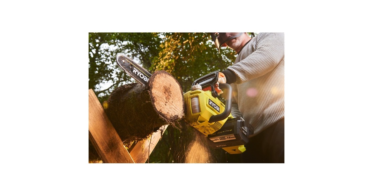 Ryobi MAX POWER Akku-Kettensäge RY36CSX35A-150, 36Volt, Elektro-Kettensäge(grün/schwarz, Li-Ionen Akku 5Ah)