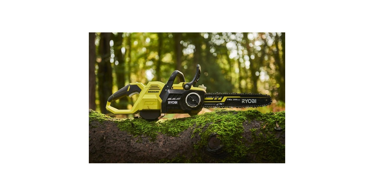 Ryobi MAX POWER Akku-Kettensäge RY36CSX35A-150, 36Volt, Elektro-Kettensäge(grün/schwarz, Li-Ionen Akku 5Ah)