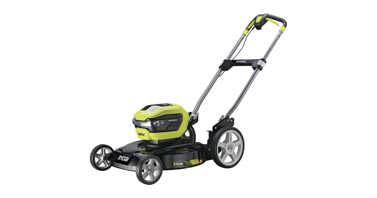 Ryobi MAX POWER Akku-Mulchmäher RY36LMMX51A-140, 36Volt, Rasenmäher(grün/schwarz, Li-Ionen-Akku 4 Ah) Ryobi MAX POWER Akku-Mulchmäher RY36LMMX51A-140, 36Volt, Rasenmäher(grün/schwarz, Li-Ionen-Akku 4 Ah)