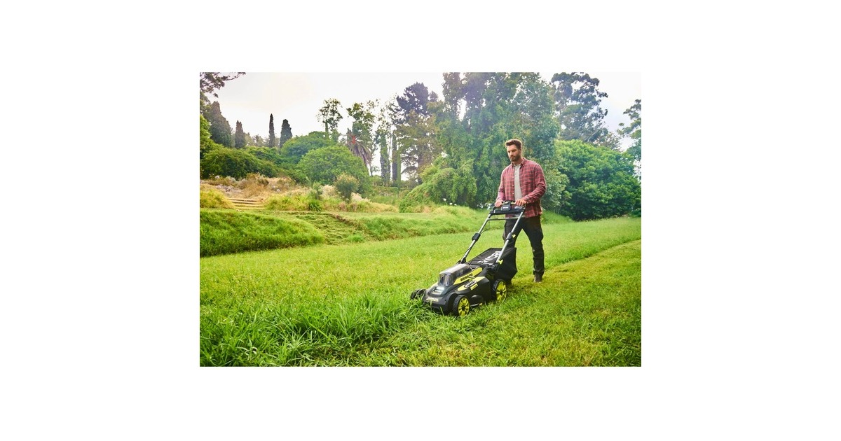 Ryobi MAX POWER Akku-Rasenmäher RY36LMX51A-160, 36Volt(grün/schwarz, Li-Ionen-Akku 6 Ah, Radantrieb)