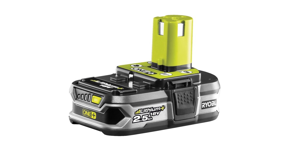 Ryobi ONE+ Akku 18Volt 2,5Ah Lithium+ RB18L25(grau/grün)