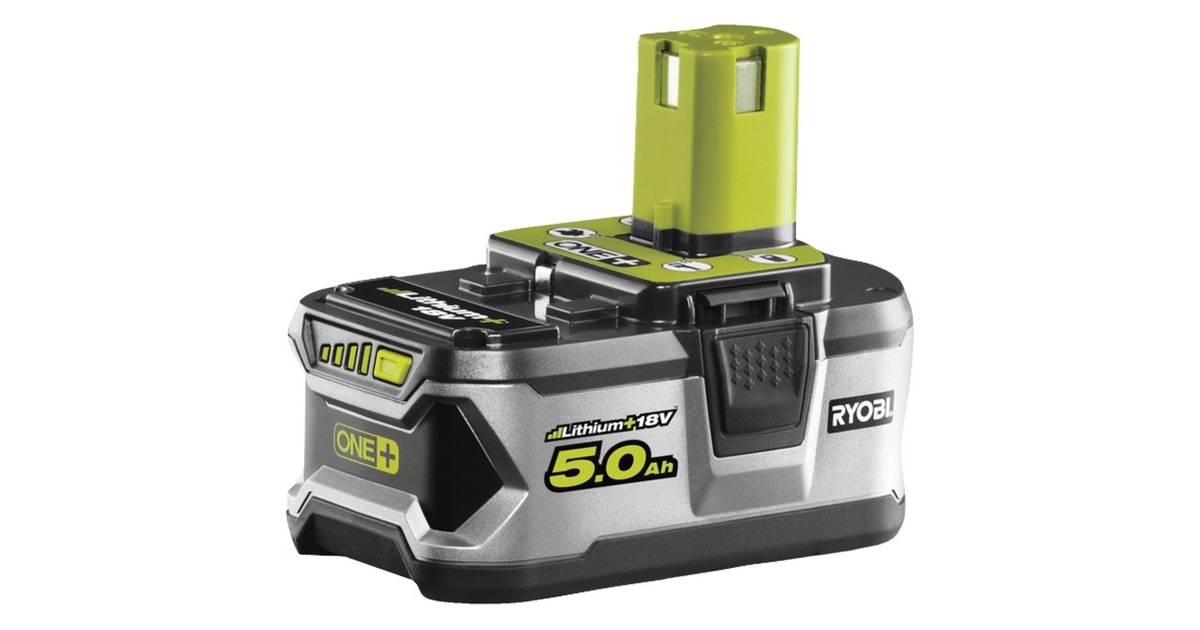Ryobi ONE+ Akku 18Volt 5Ah Lithium+ RB18L50(grau/grün)