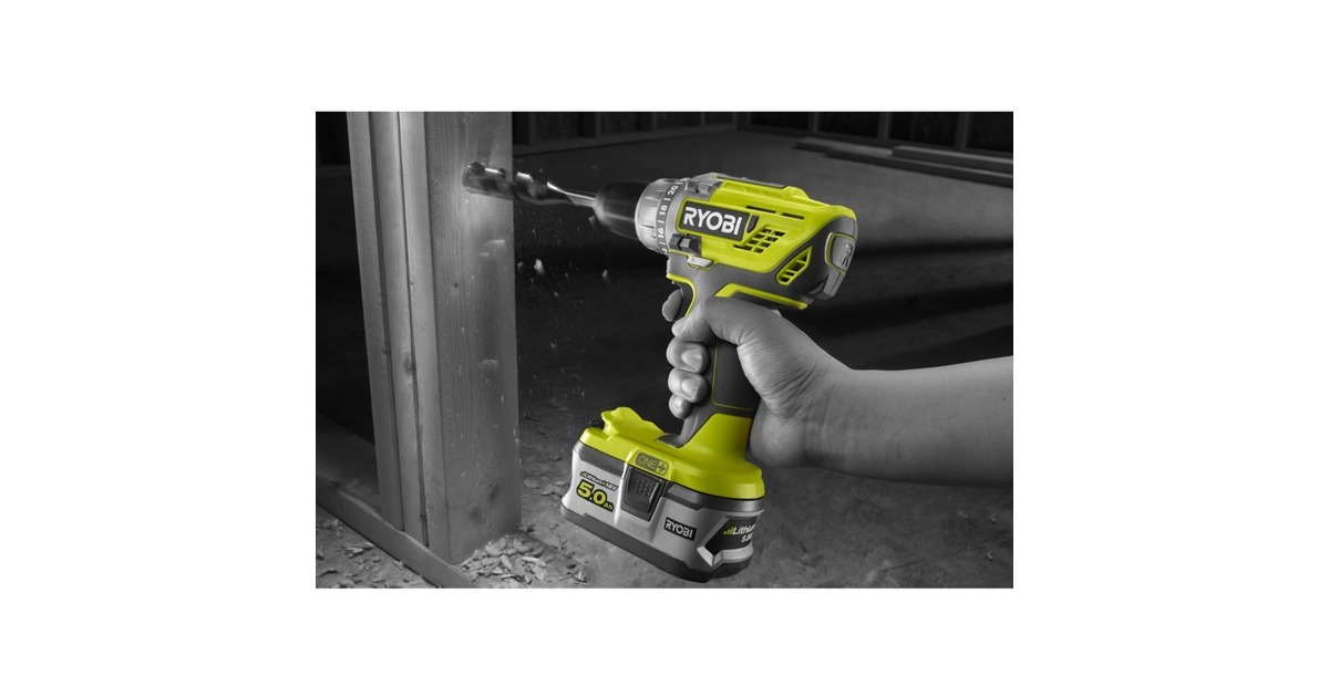 Ryobi ONE+ Akku-Bohrschrauber R18DD3-0, 18Volt(grün/schwarz, ohne Akku und Ladegerät)