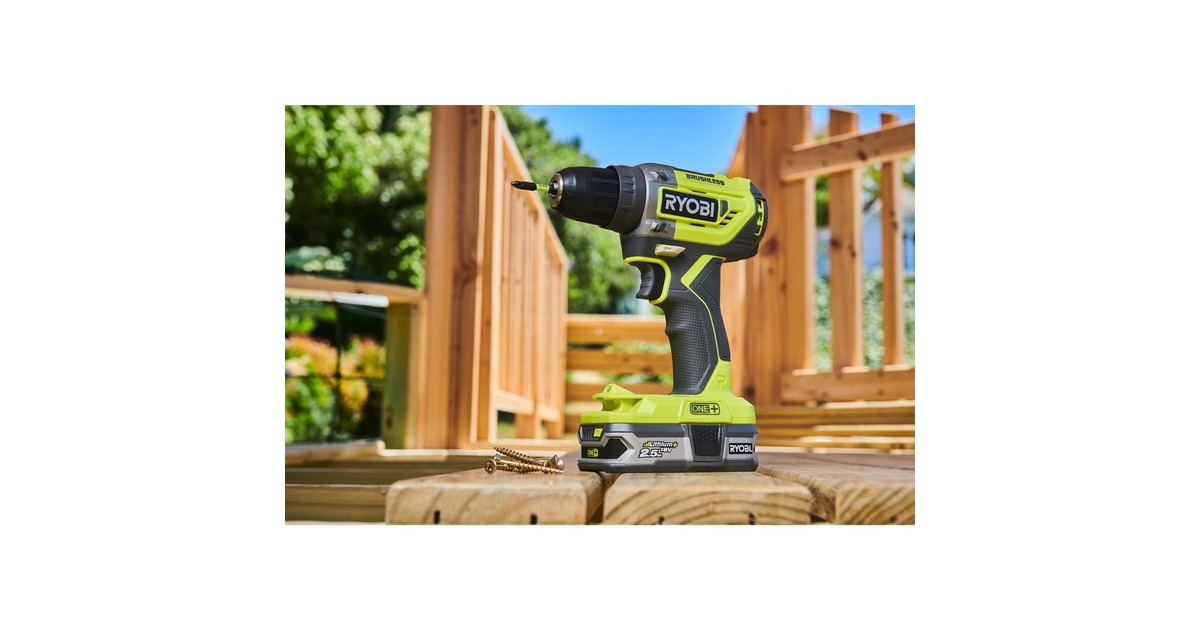Ryobi ONE+ Akku-Bohrschrauber R18DD5-0, 18Volt(grün/schwarz, ohne Akku und Ladegerät)