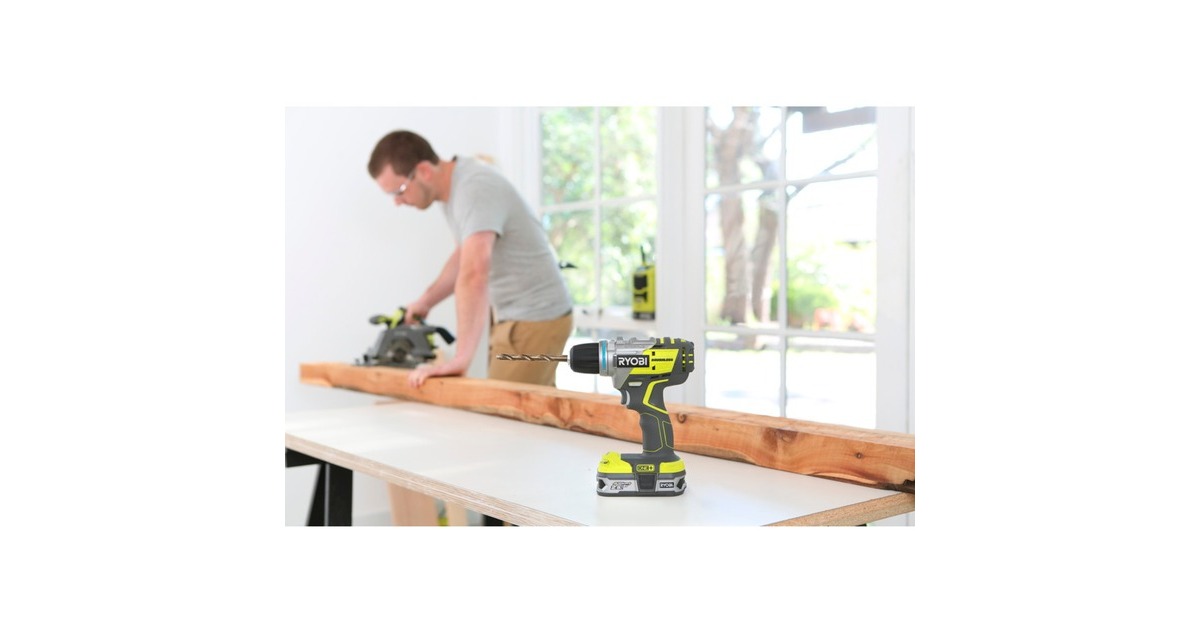 Ryobi ONE+ Akku-Bohrschrauber R18DDBL-0, 18Volt(grün/schwarz, ohne Akku und Ladegerät)