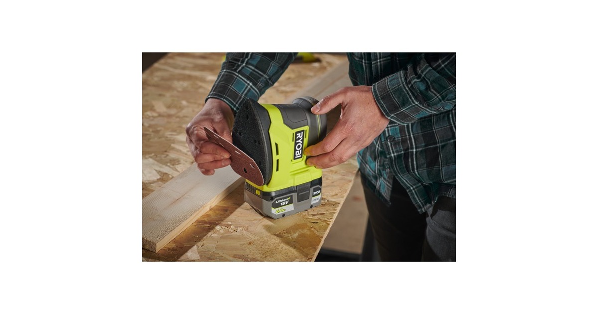 Ryobi ONE+ Akku-Deltaschleifer RPS18-0, 18Volt(grün/schwarz, ohne Akku und Ladegerät)
