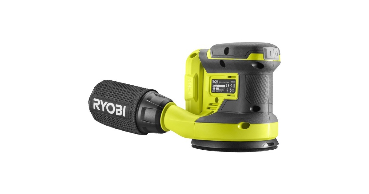 Ryobi ONE+ Akku-Exzenterschleifer RROS18-0, 18Volt(grün/schwarz, ohne Akku und Ladegerät)