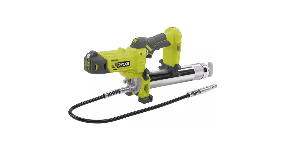 Ryobi ONE+ Akku-Fettpresse R18GG-0, 18Volt(grün/schwarz, ohne Akku und Ladegerät)